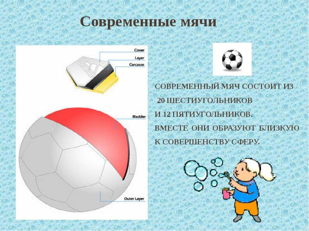 Для тренировки футболистов разных возрастов используют мячи пяти размеров