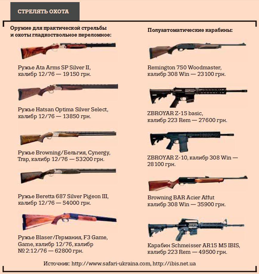 Какие бывают ружья: названия, виды, характеристики стрельбы и применение