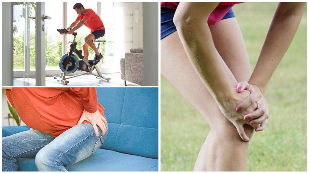 Болят колени после велосипеда: причины, методы терапии