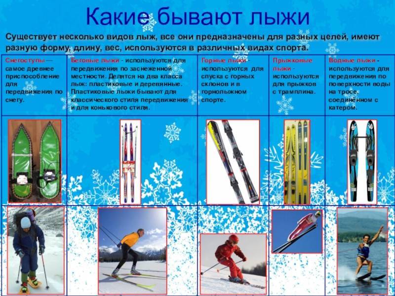 Лыжные дисциплины