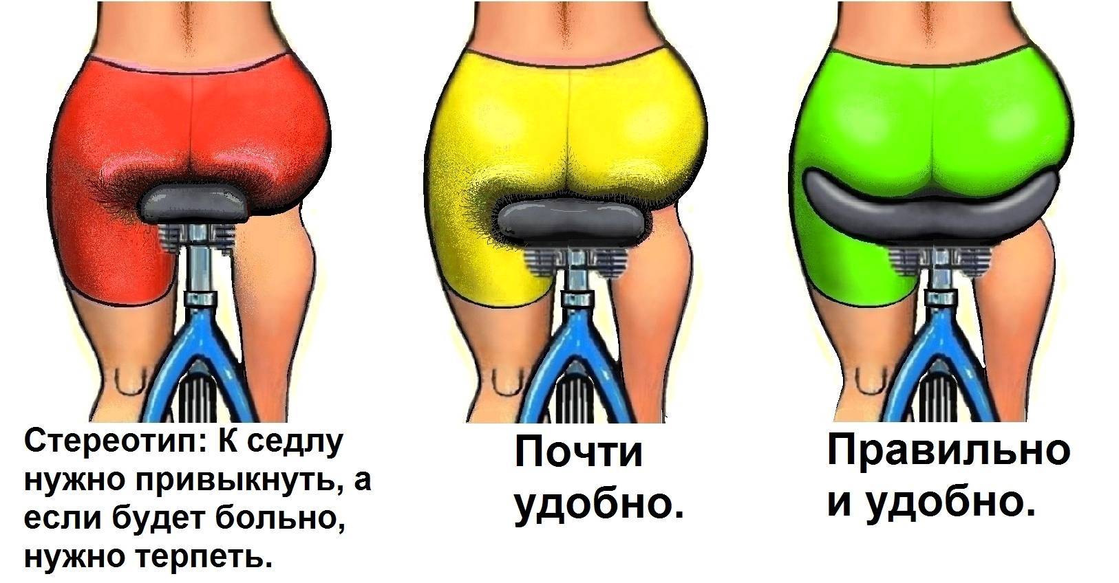 Седло для велосипедистки: как правильно выбрать женское седло