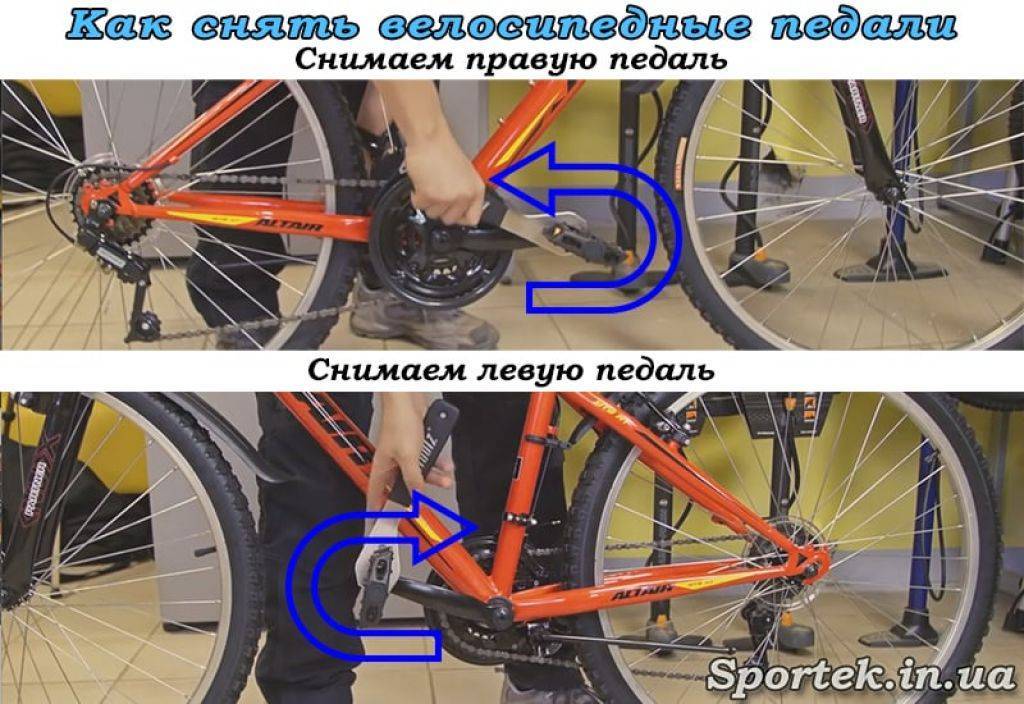 Как открутить педали на велосипеде?
