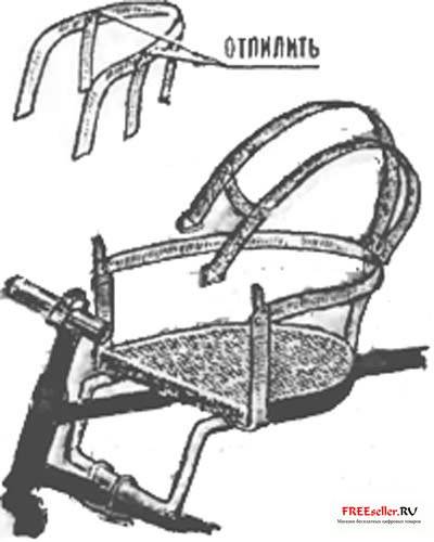 Изготовление детского велосипедного кресла своими руками