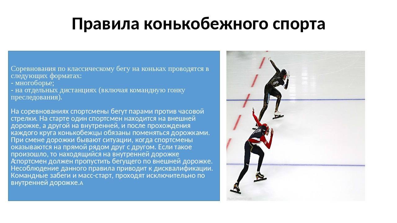 Скоростной спуск на коньках: история, правила, соревнования