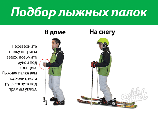 Длина лыжных палок для классического хода
